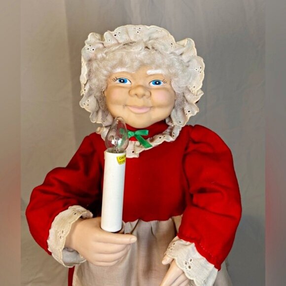 Vintage Telco Mrs Claus 23" Animated Illuminated Christmas Motionette - Picture 3 of 5